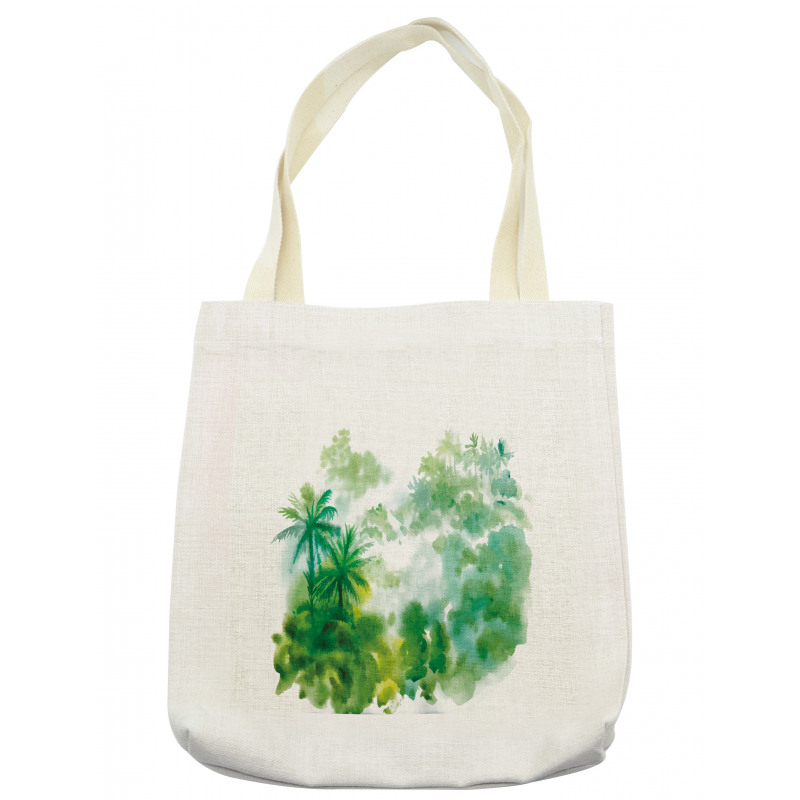 Watercolor Forest Image Tote Bag