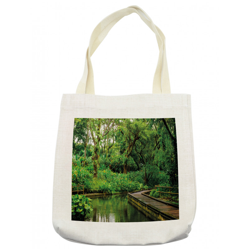 Wild Exotic Forest Pier Tote Bag