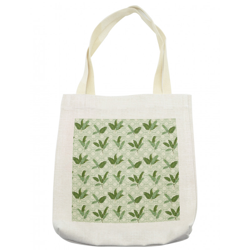 Palm Leaves Geometric Tote Bag