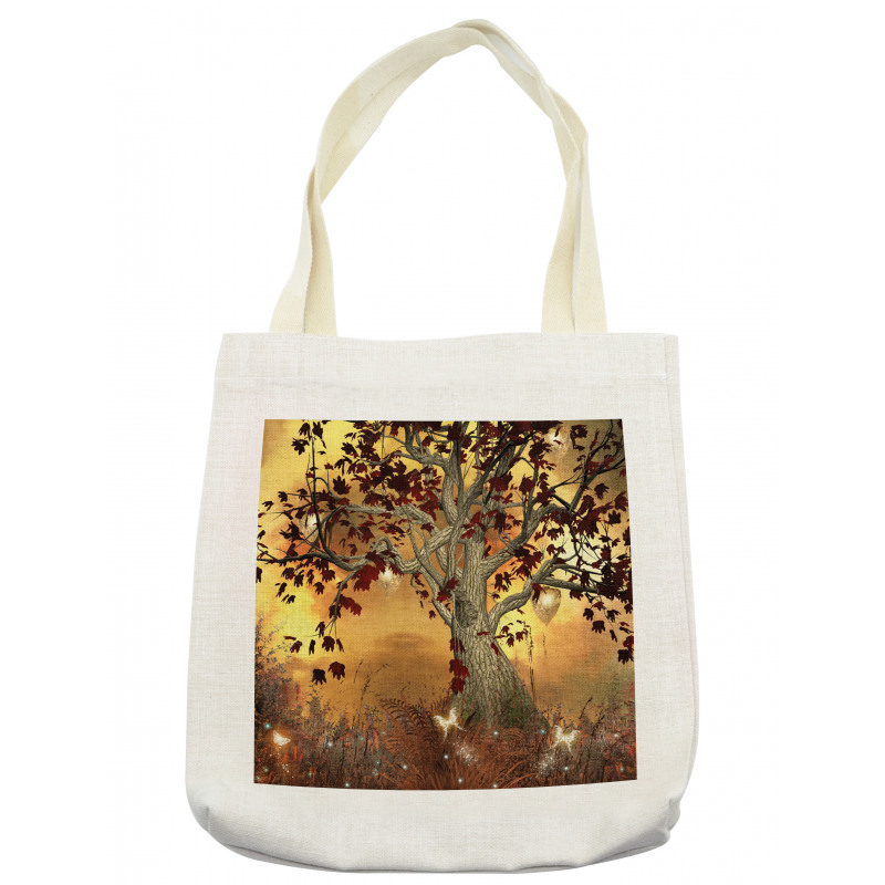 Tree Earthy Color Tones Tote Bag