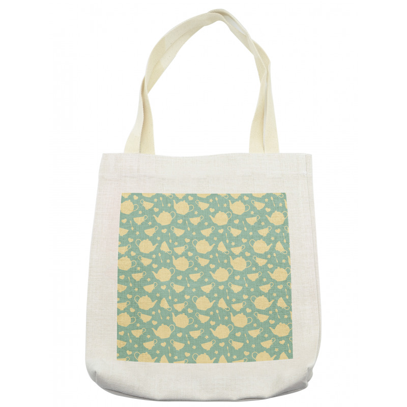 Tea Cup Teapot British Tote Bag