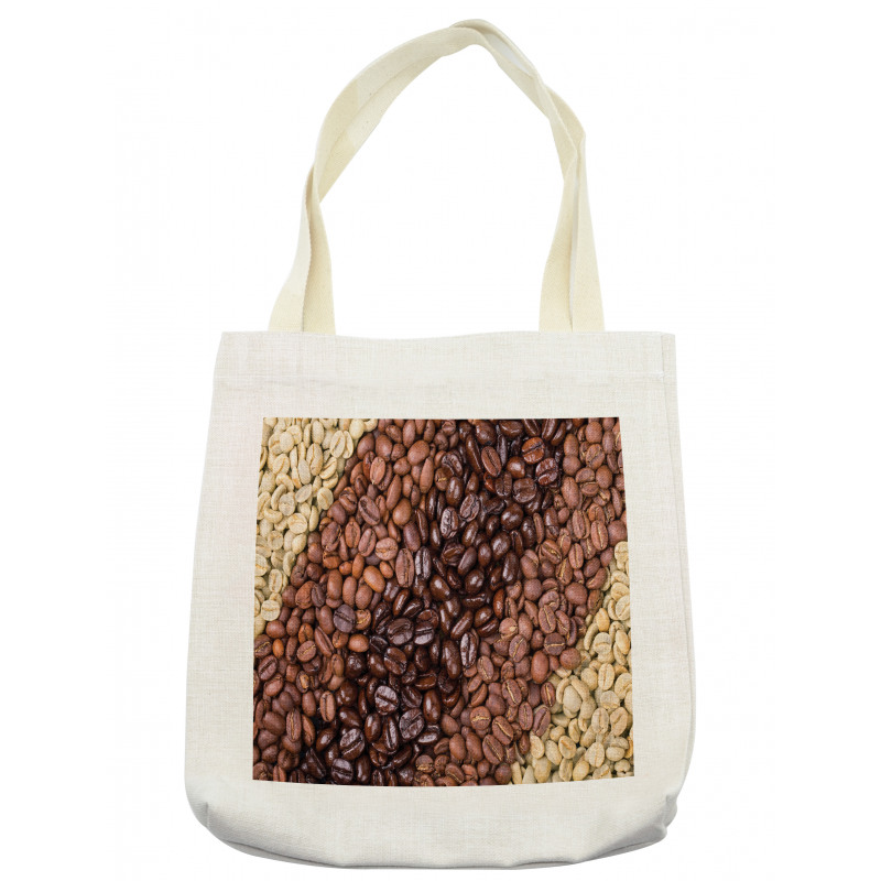 Coffee Beans Stripes Tote Bag