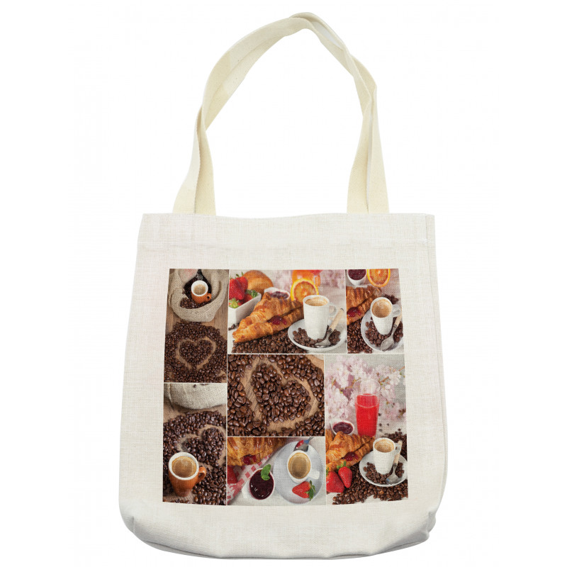 Croissant and Coffee Tote Bag