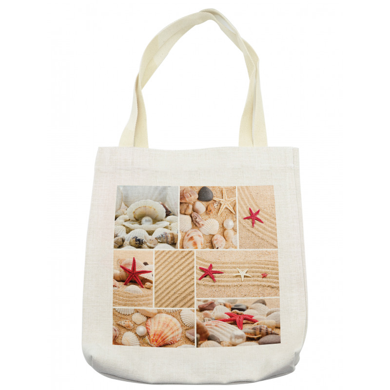 Seashells Starfishes Tote Bag