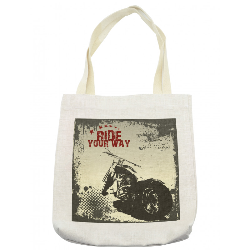 Adventure with Motorcycle Tote Bag