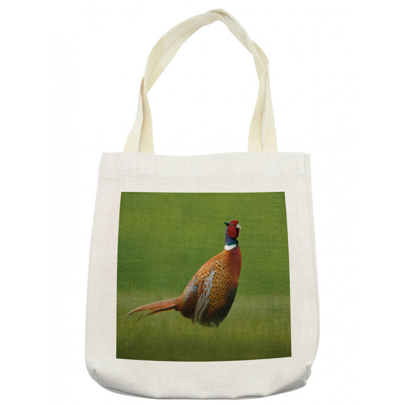 Pheasant Long Tail Meadow Tote Bag