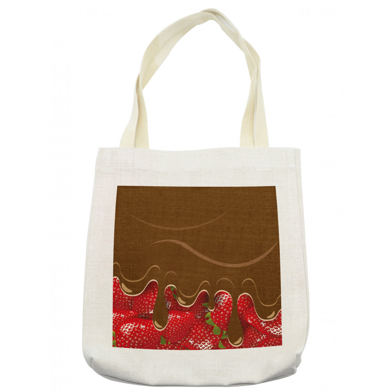 Strawberries Chocolate Tote Bag