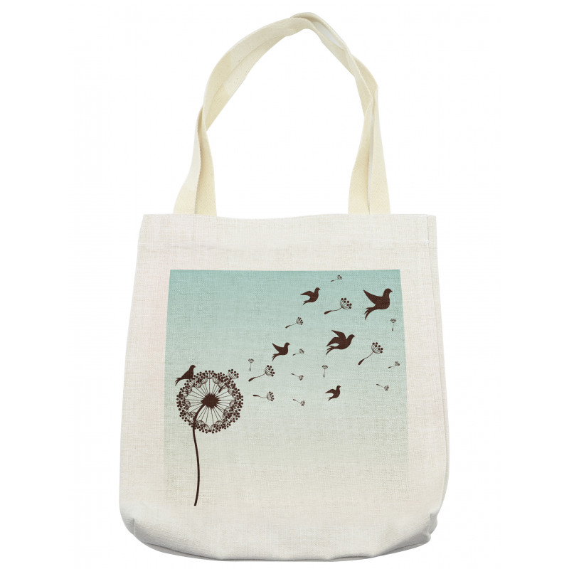 Dandelion Doves Bloom Tote Bag