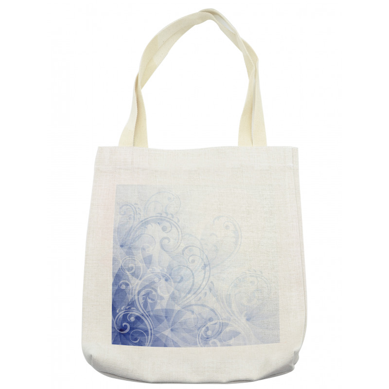 Abstract Floral Curl Tote Bag