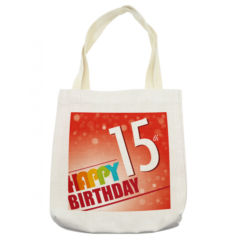 15th Birthday Concept Tote Bag