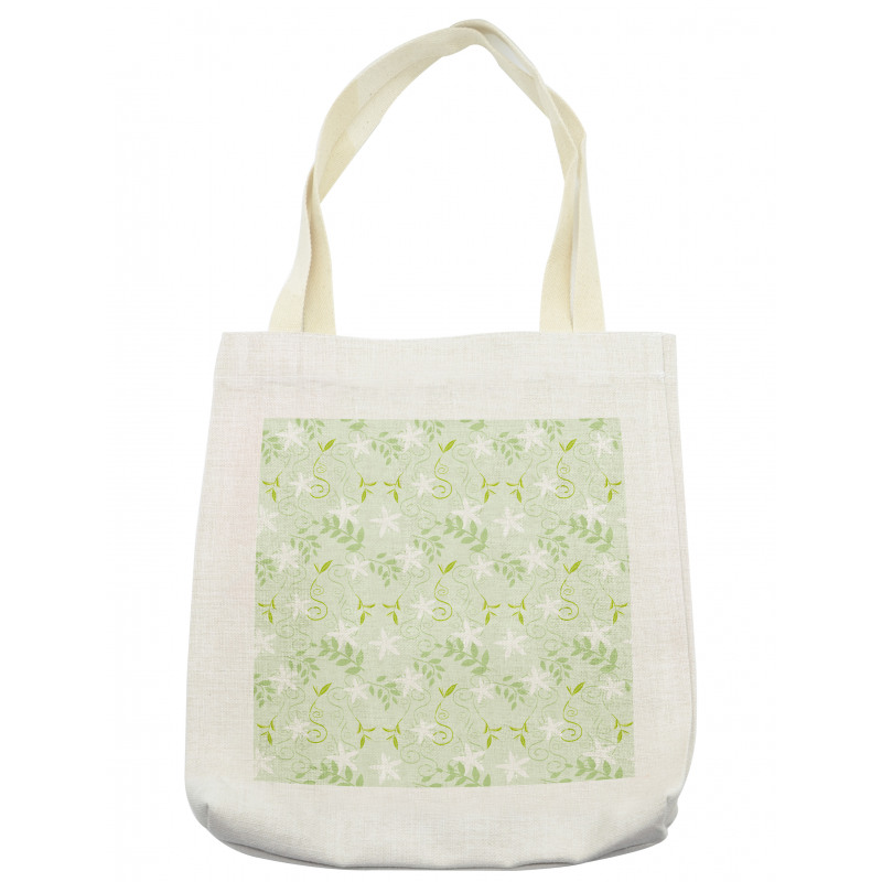 Swirls Floral Branches Tote Bag