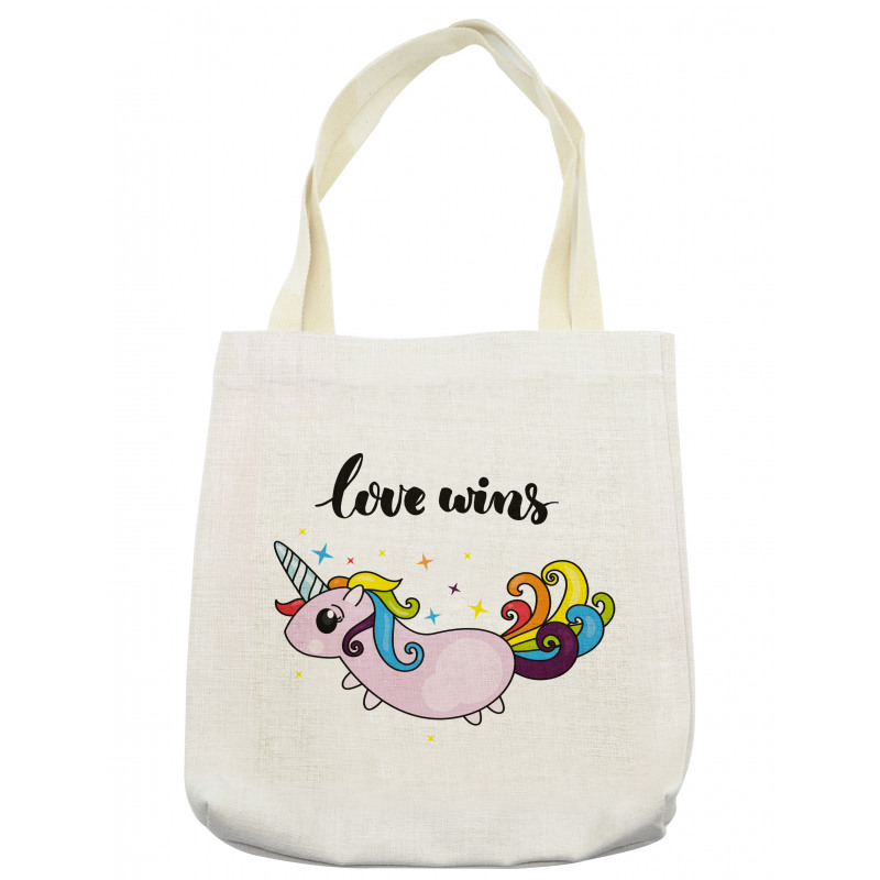 LGBT Slogan Tail Tote Bag