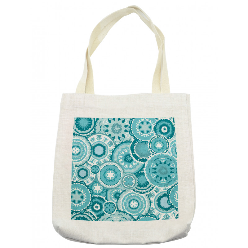 Mandala Round Tote Bag