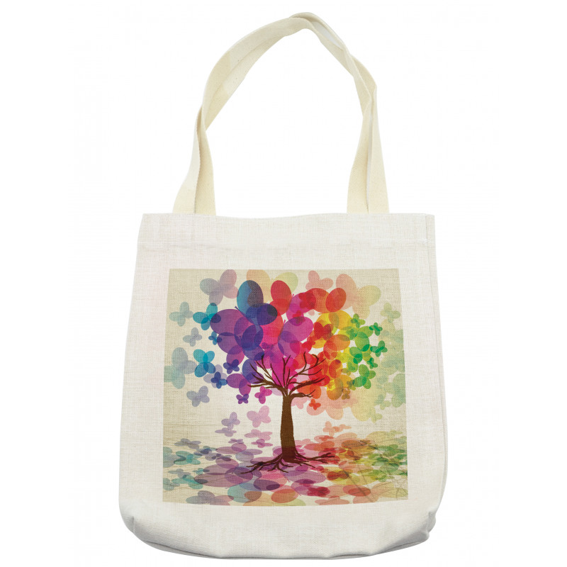 Colorful Spring Tree Tote Bag