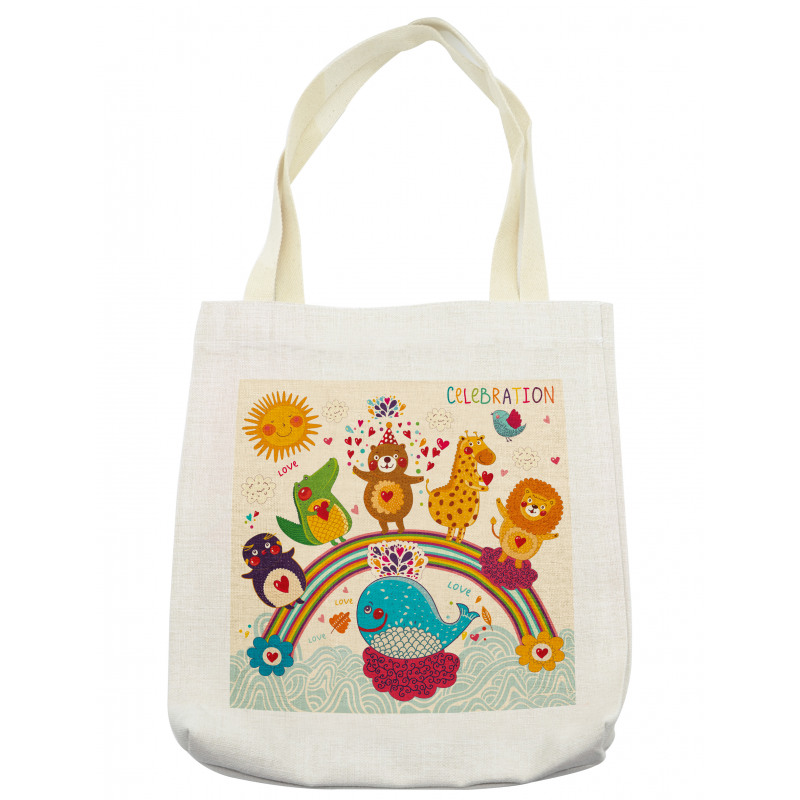 Rainbow Birthday Tote Bag