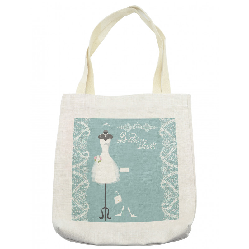 Vintage French Bride Tote Bag