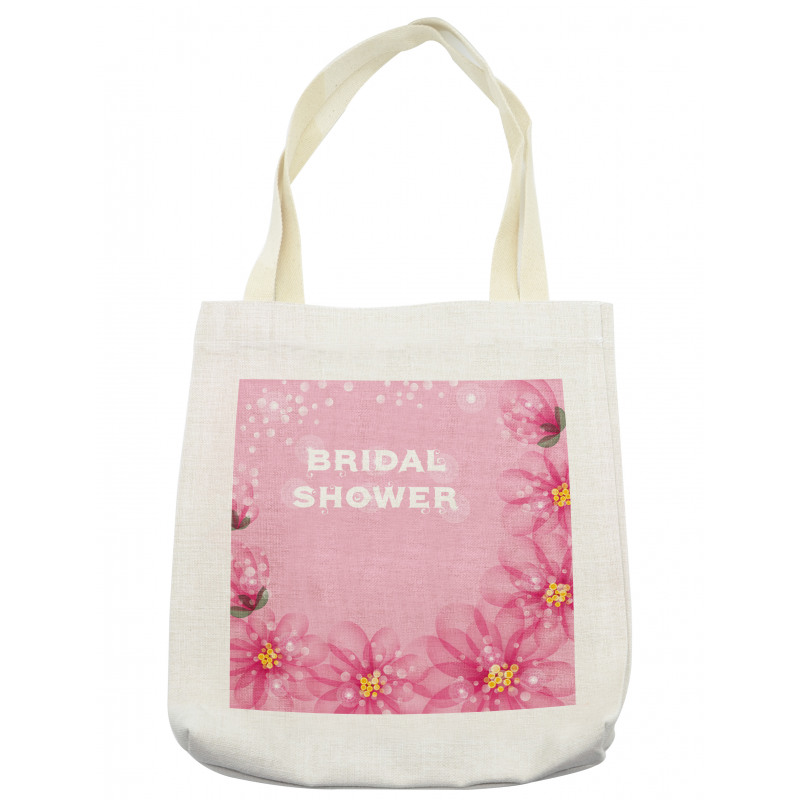 Abstract Petals Dots Tote Bag