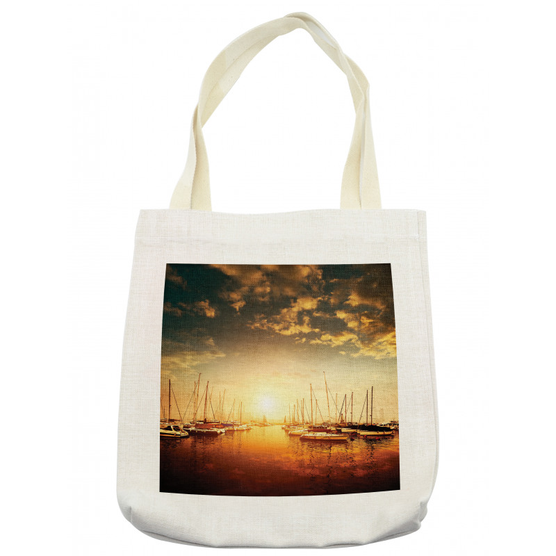 Boats on the Pier Tote Bag