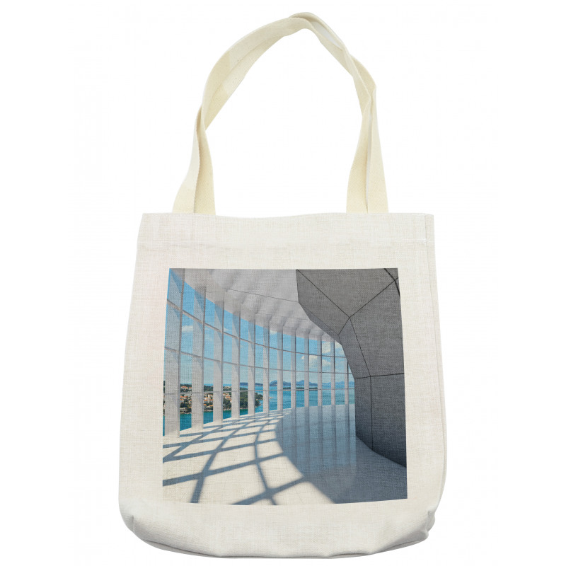 Skyscrapers Seascape View Tote Bag