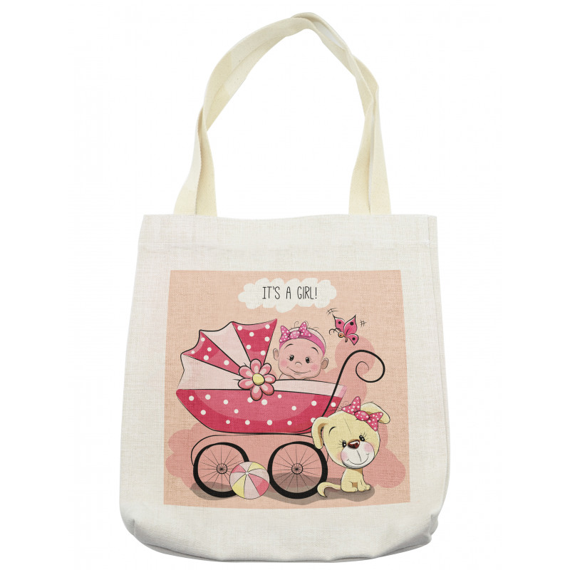 Puppy Carriage Tote Bag