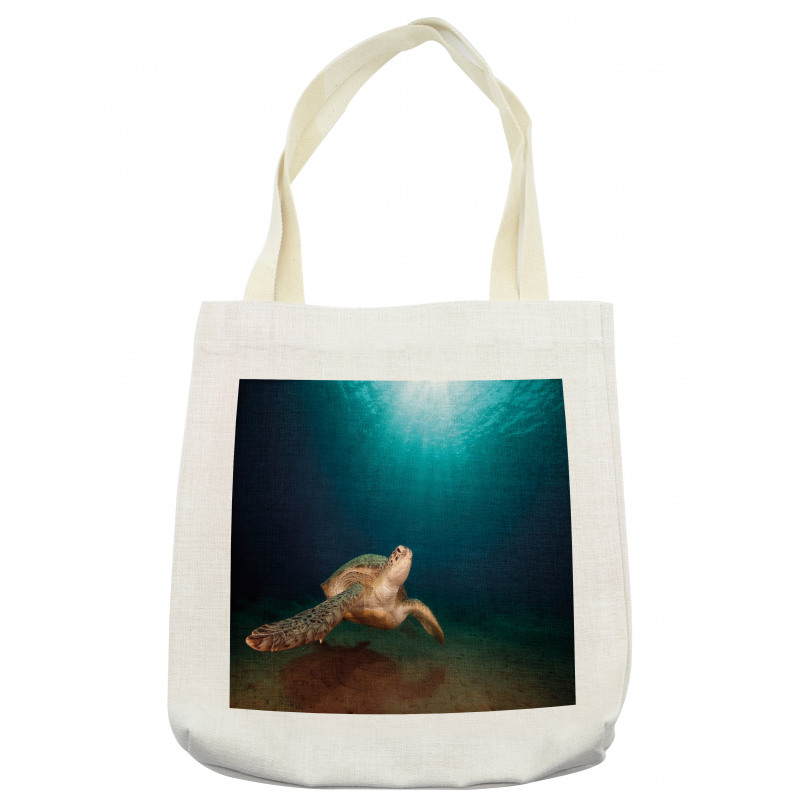 Green Turtle Sunbeam Tote Bag