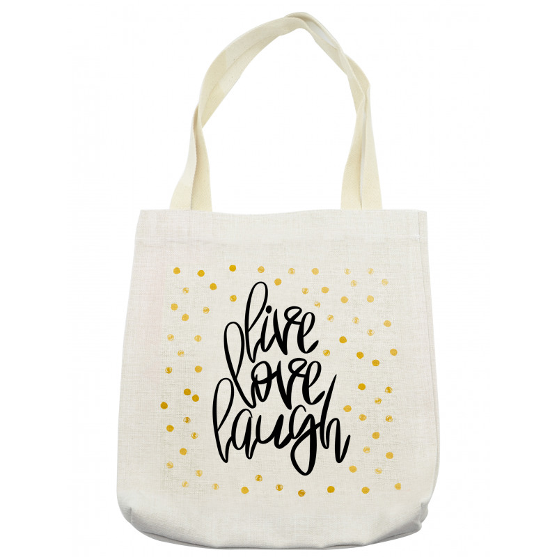 Phrase Dots Tote Bag