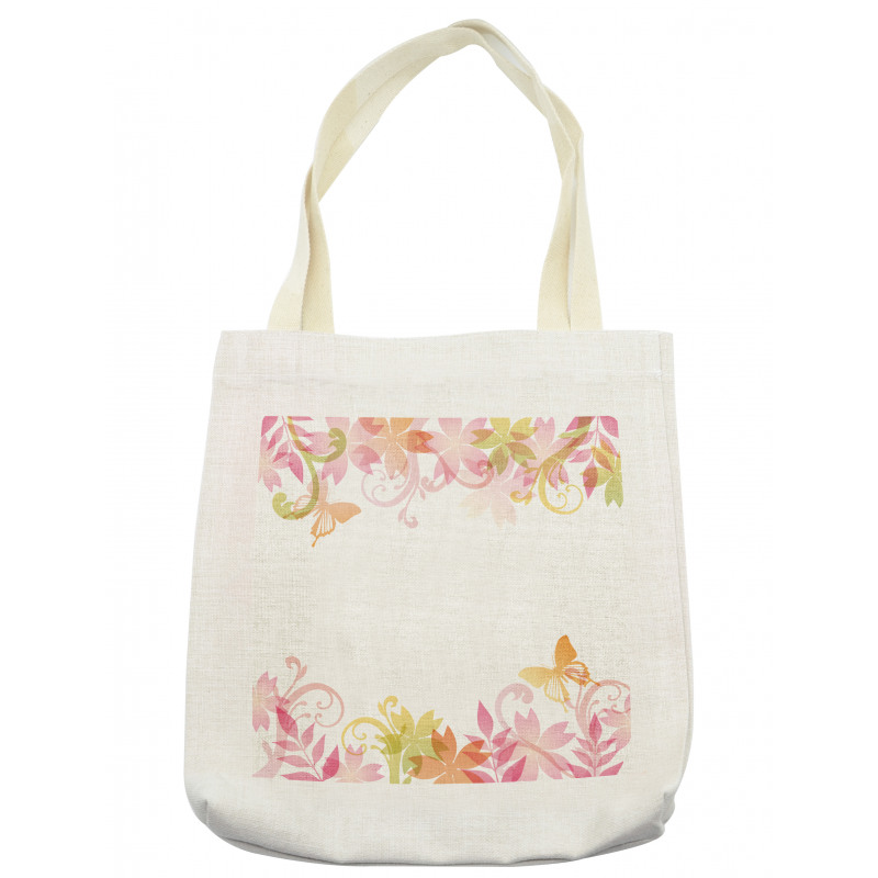 Floral Spring Wreath Tote Bag