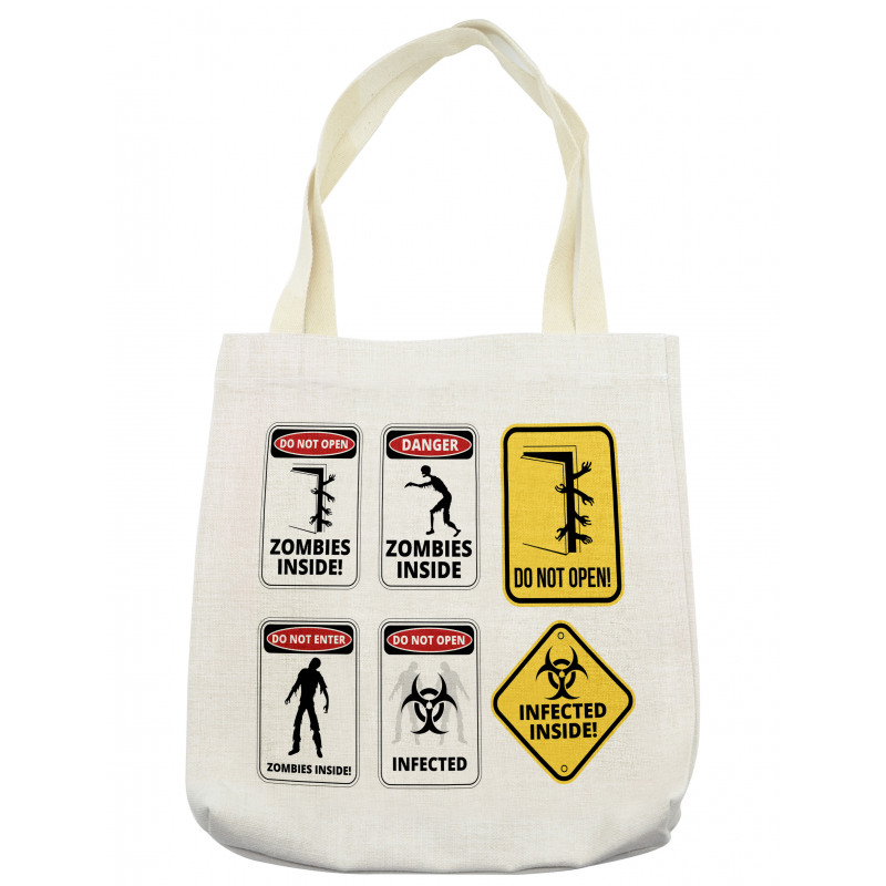 Warning Signs Evil Tote Bag