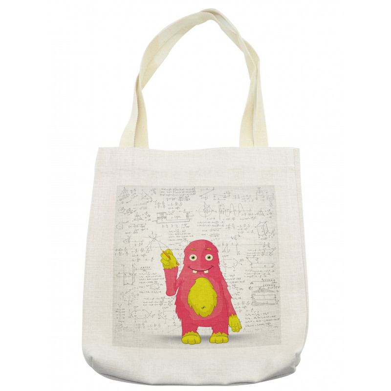 Funny Smart Monster Tote Bag