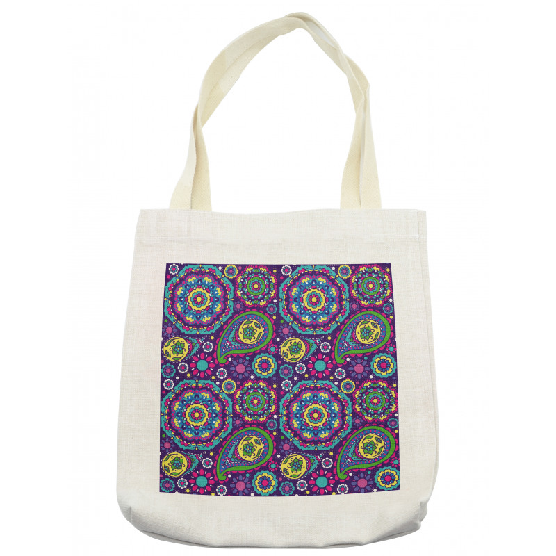 Vibrant Tones Boho Tote Bag