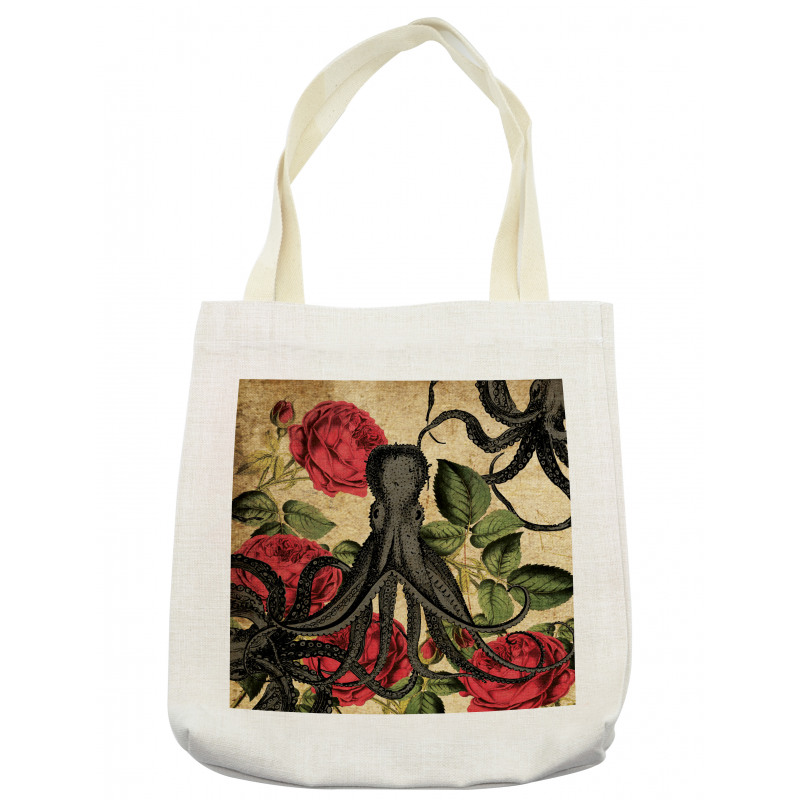 Roses Marine Animal Tote Bag