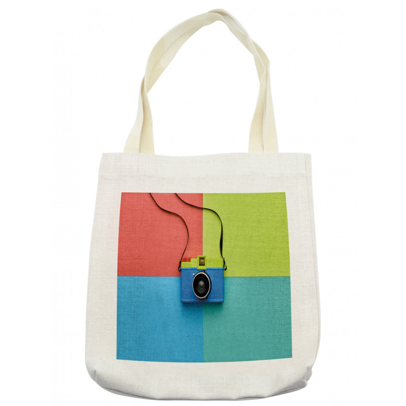 Retro Camera Hipster Tote Bag