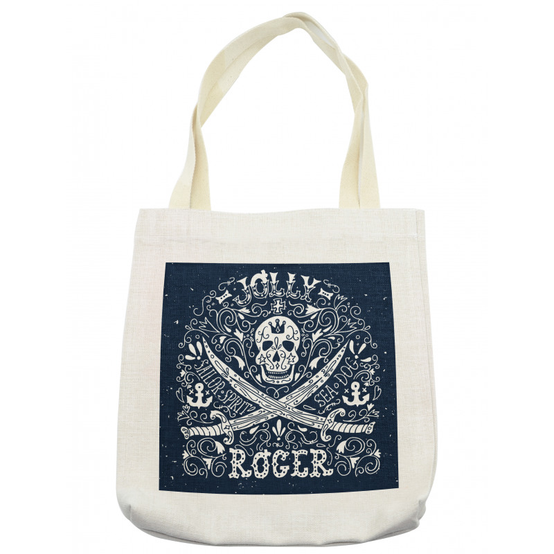 Pirates Jolly Roger Flag Tote Bag