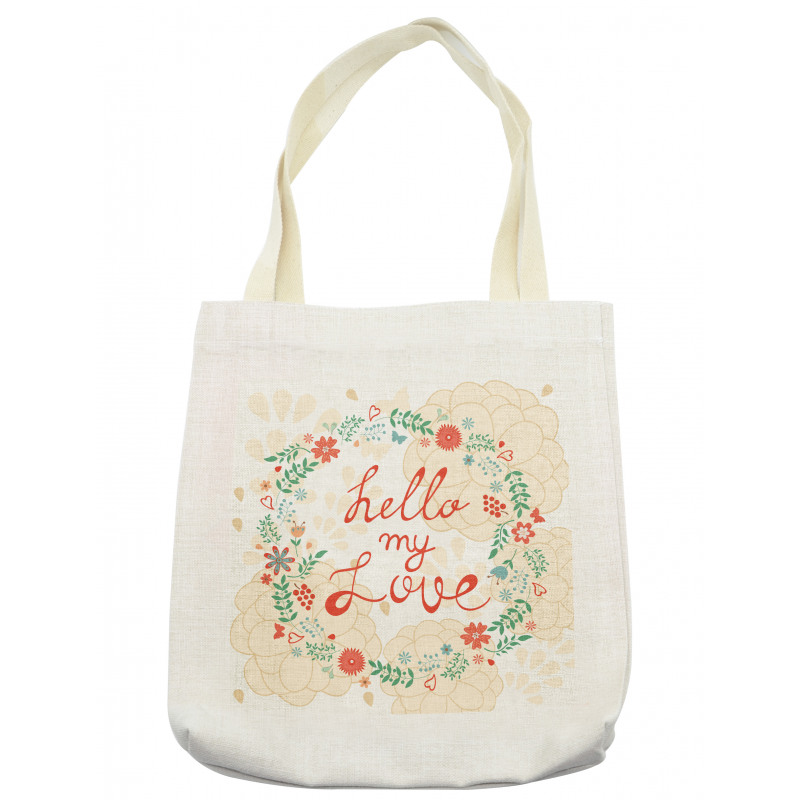 Hello My Love Typography Tote Bag