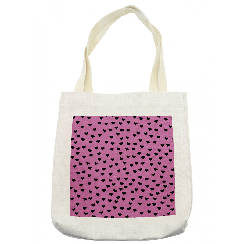 Black Hearts Romantic Tote Bag