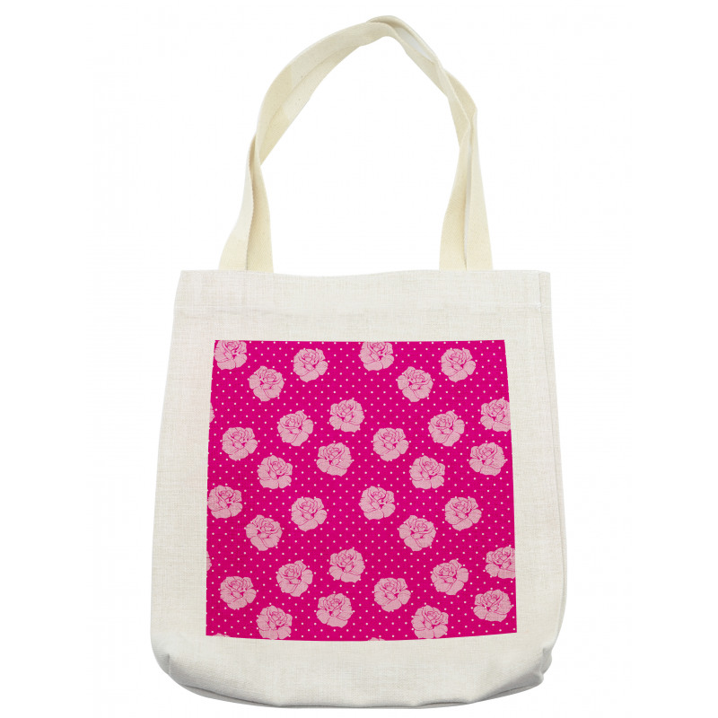 Vintage Roses Love Dot Tote Bag