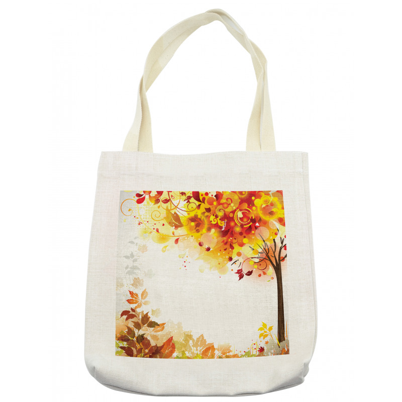 Abstract Fall Season Tree Tote Bag