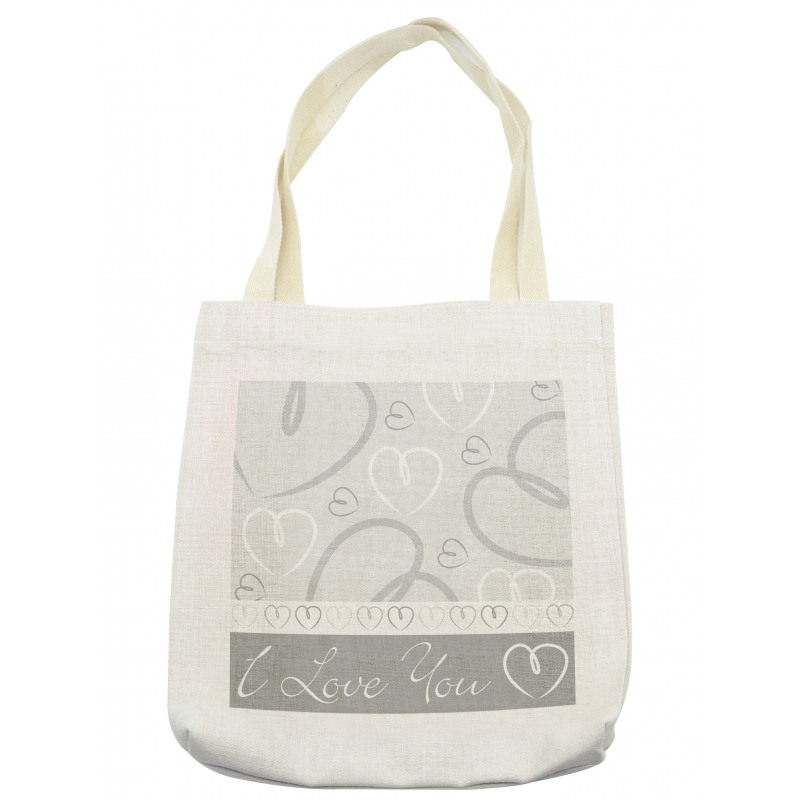 Doodle Hearts Love Tote Bag