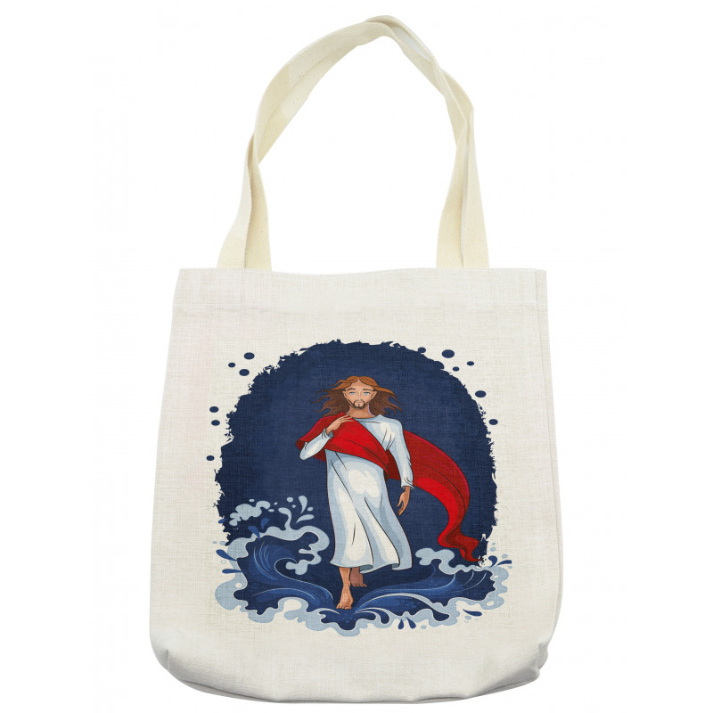 Cartoon Style Man Figure Tote Bag