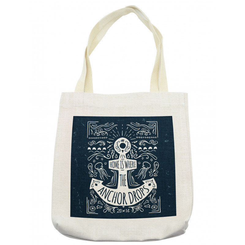 Hand Drawn Hipster Tote Bag