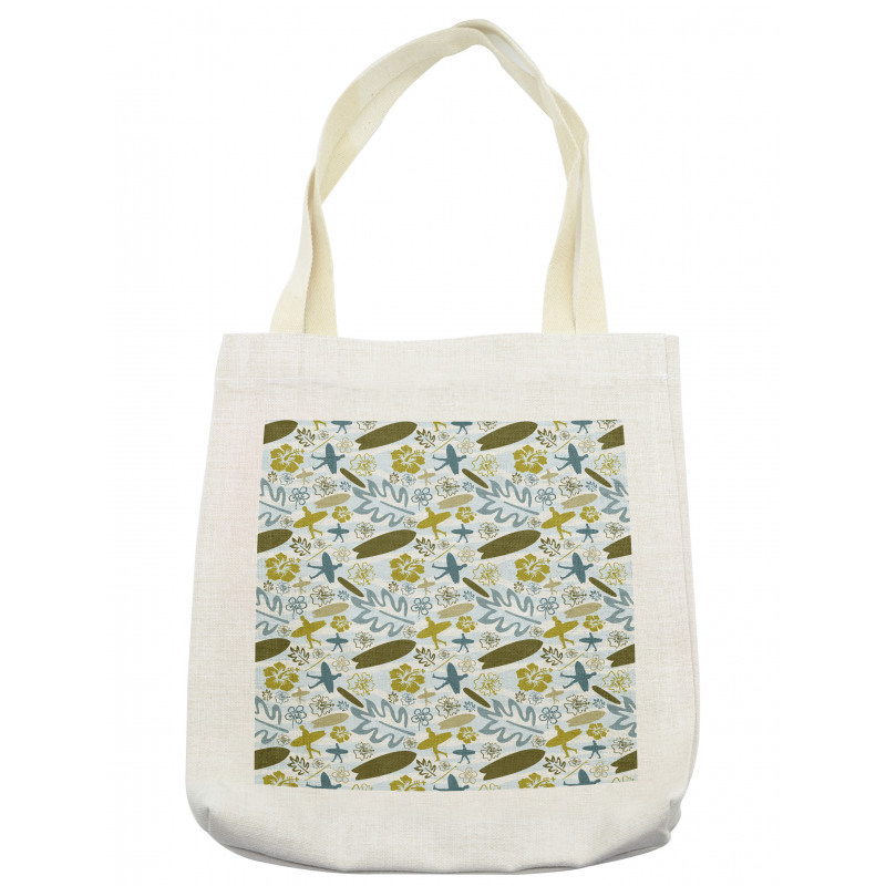 Summer Surfers and Plants Tote Bag