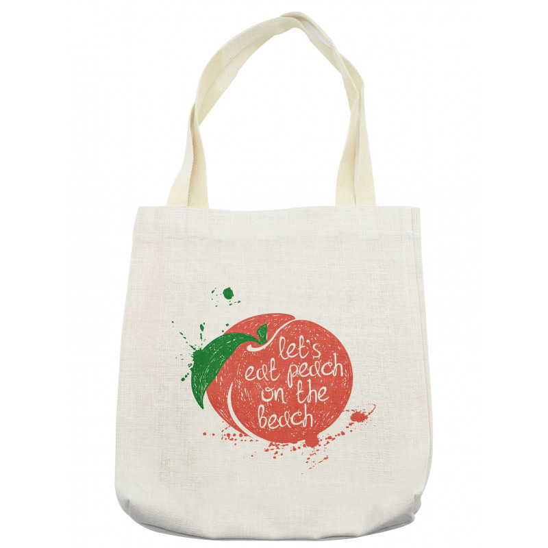 Soft Fruit Quirky Words Tote Bag