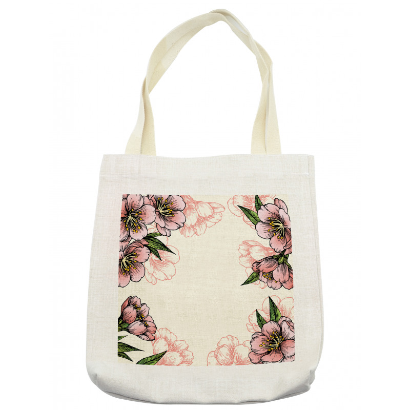 Botanical Spring Flowers Tote Bag