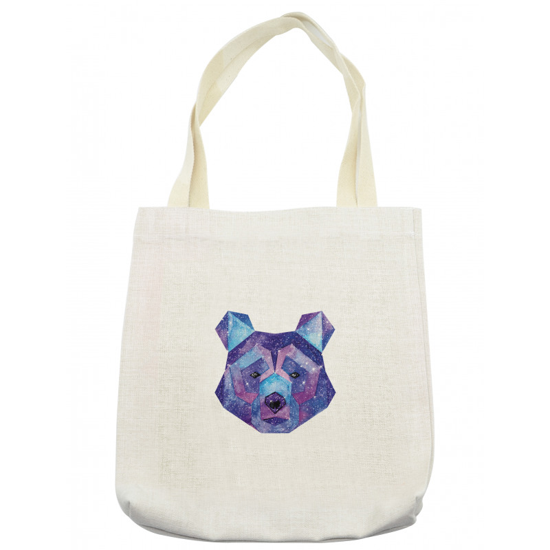 Cosmic Polygonal Portrait Tote Bag