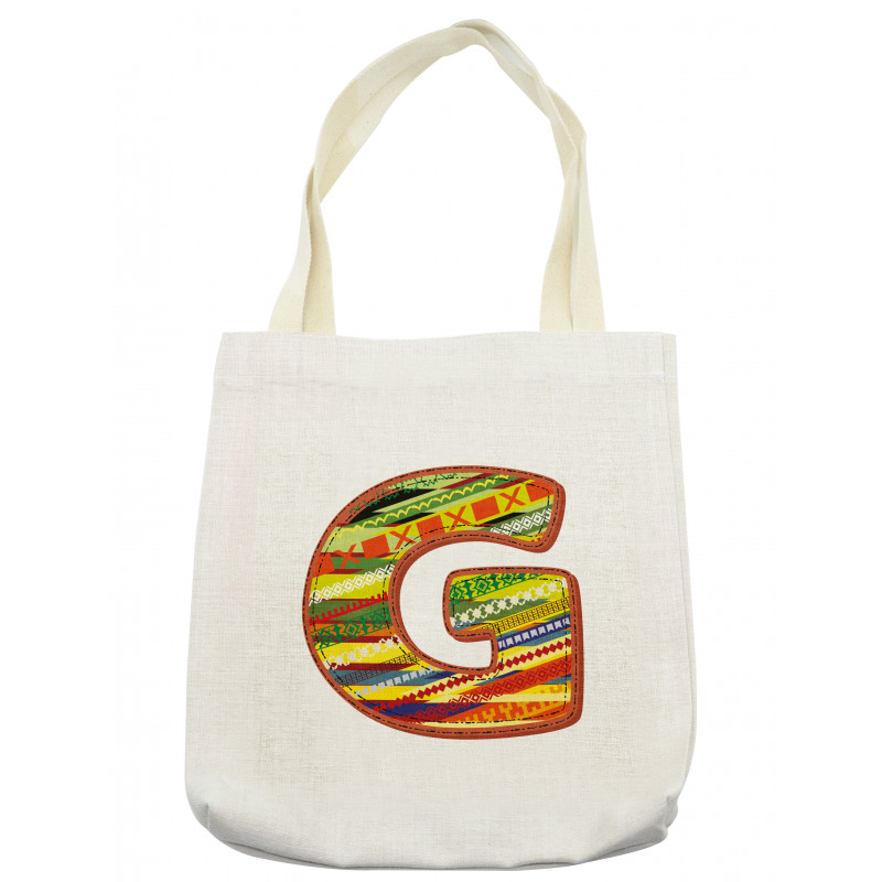 G Red Calligraphy Name Tote Bag