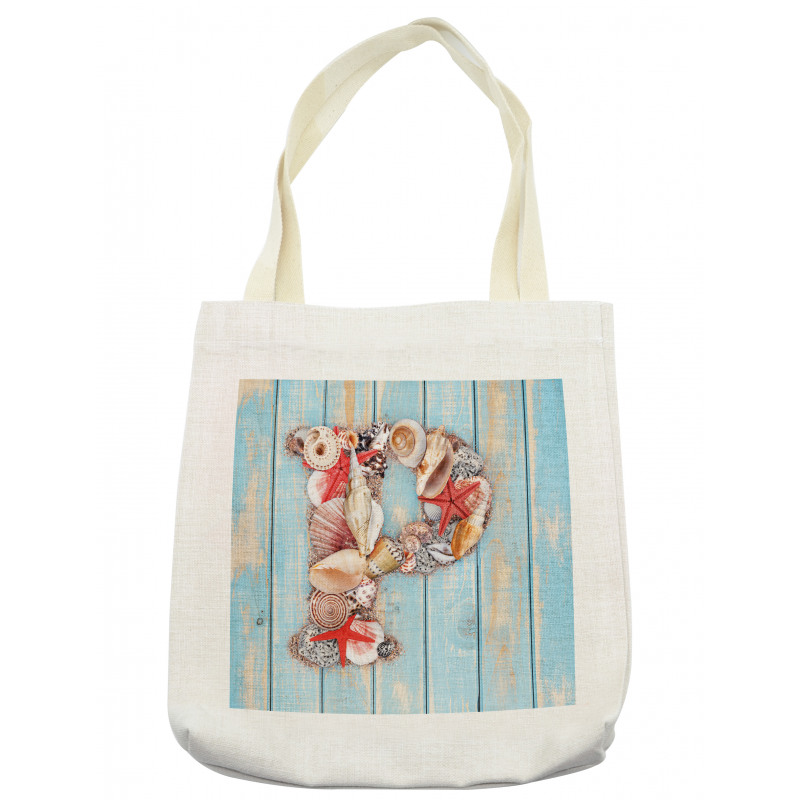 Ocean Elements Letter Tote Bag