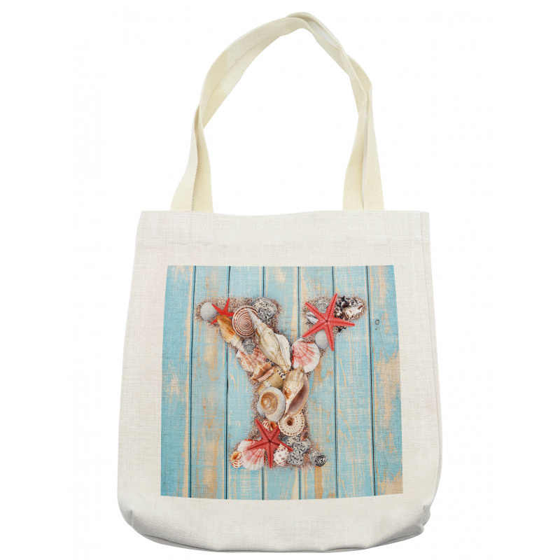 Aqua Typography Design Tote Bag