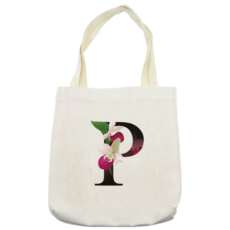 Lady Slipper Flower Tote Bag