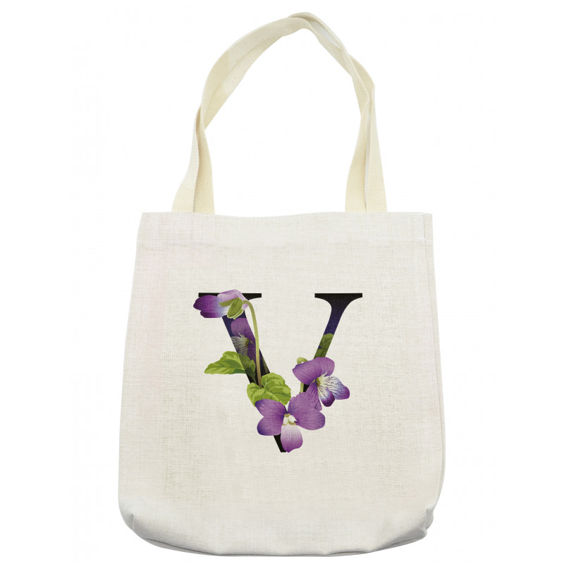 Viola Sororia Flower Tote Bag
