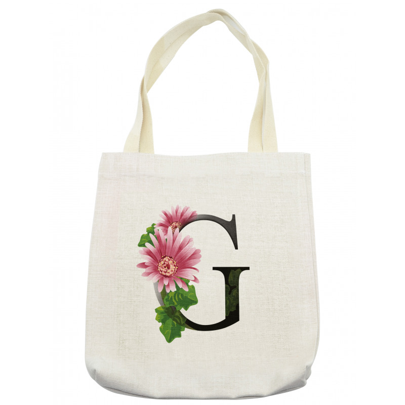 Gerbera Blossom G Font Tote Bag